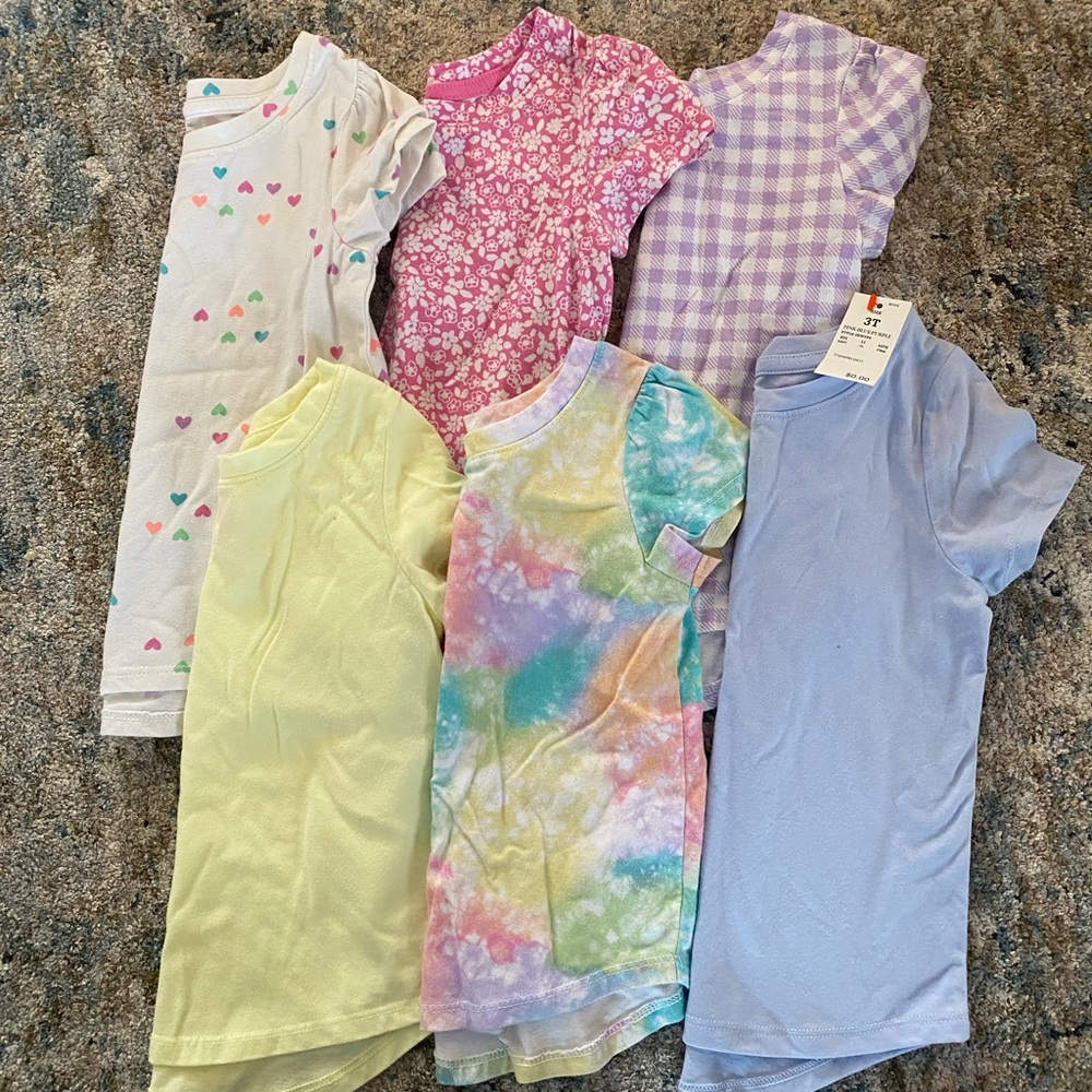 Cat & Jack Kids Short Sleeve Tees - Multi-Color Pack